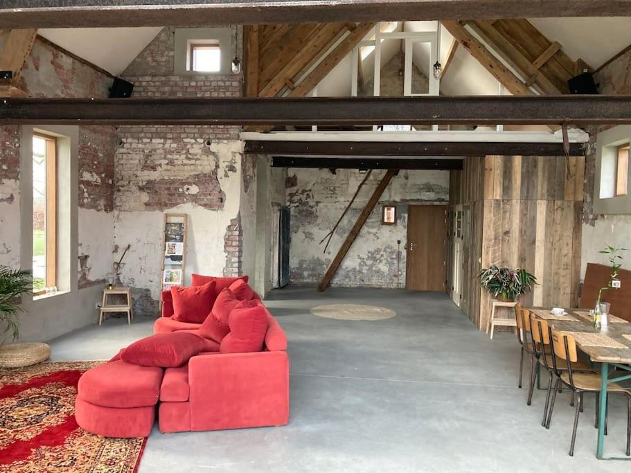 Schuurloft Hof Ten Bogaerde Met Biozwembad, Veldzicht & Uilennest Jabbeke  Exterior foto